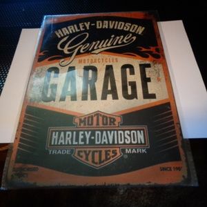 Wall Art - 8X10 NCH HARLEY METAL SIGN Wall Art - 8X10 NCH HARLEY METAL SIGN